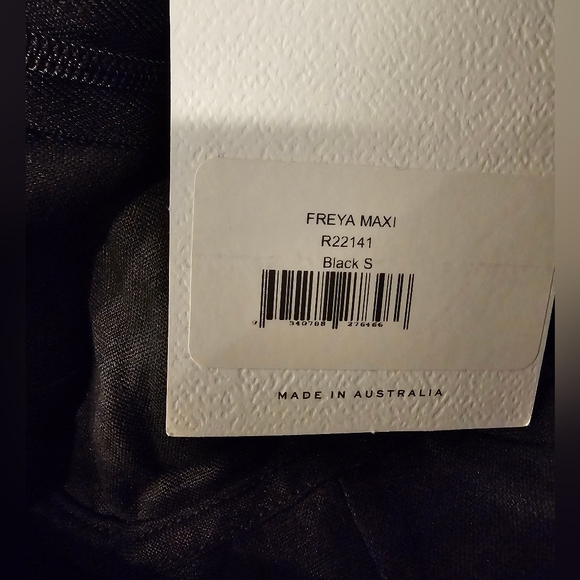 NWT RUMER THE LABEL Freya Black Linen Maxi Cut Out Dress| small | Revolve NWT - Picture 7 of 9